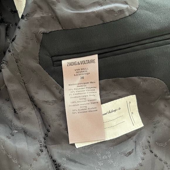 Zadig & Voltaire Skull Degrade Blazer - Picture 6 of 7